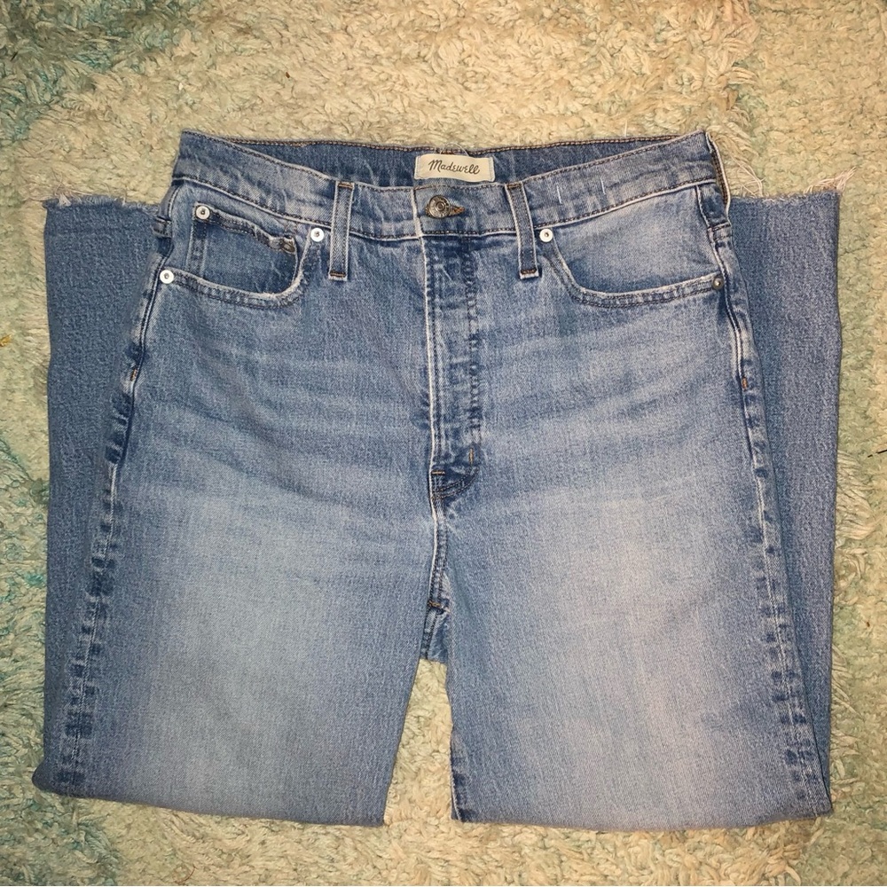 Madewell Men’s Washed Blue Straight Jeans
